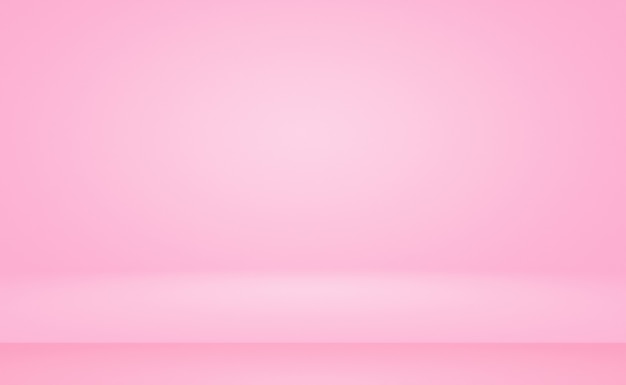 Abstracte lege gladde licht roze studio kamer achtergrond, gebruik als montage voor productweergave, banner, sjabloon.