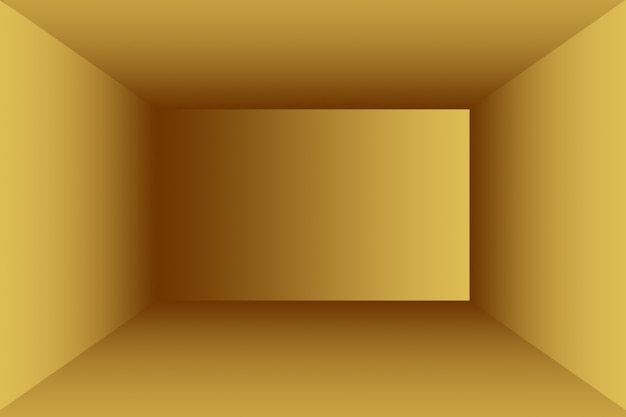 Gratis foto abstracte luxe gouden gele gradiënt studio muur, goed te gebruiken als achtergrond, lay-out, banner en productpresentatie.