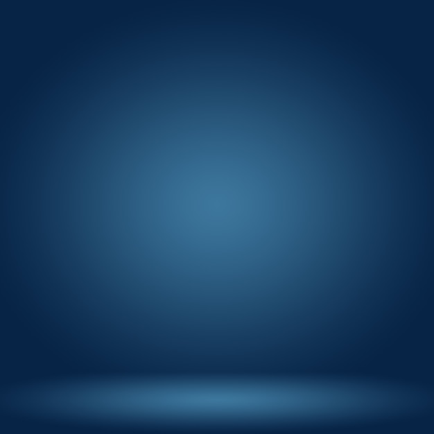 Abstracte luxe gradiënt blauwe achtergrond. Glad donkerblauw met zwart vignet Studio Banner.