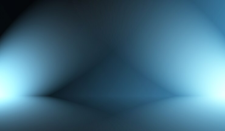 Gratis Foto abstracte luxe gradiënt blauwe achtergrond. glad donkerblauw met zwart vignet studio banner.