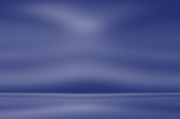 Abstracte luxe gradiënt blauwe achtergrond. glad donkerblauw met zwart vignet studio banner.