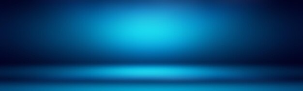 Abstracte luxe gradiënt blauwe achtergrond glad donkerblauw met zwarte vignet studio banner