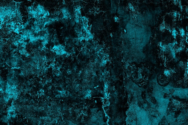 Abstracte ruwe grunge getextureerde oppervlak van donkere cyaan kleur cement gips muur voor background