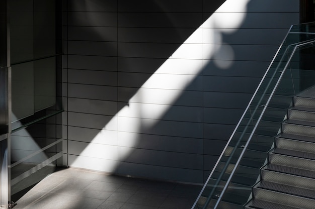 Abstracte schaduwen van stadsgebouwen