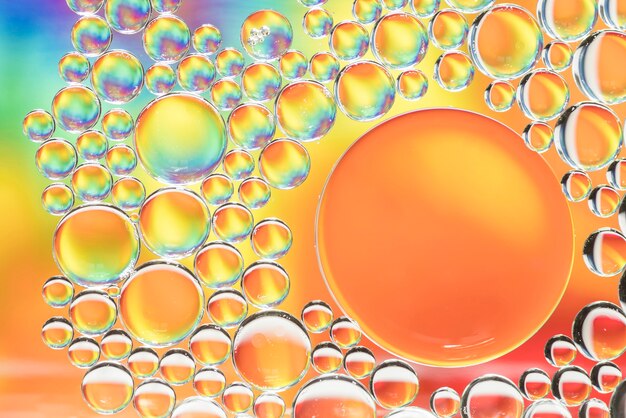Abstracte veelkleurige verschillende bellentextuur