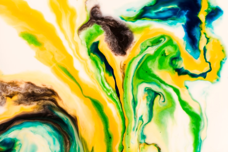 Gratis Foto abstracte wervelingen van olieachtige verftextuur