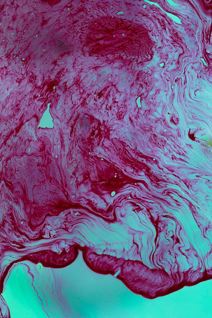 Gratis Foto abstracte zeewatergolven in purpere schaduwen