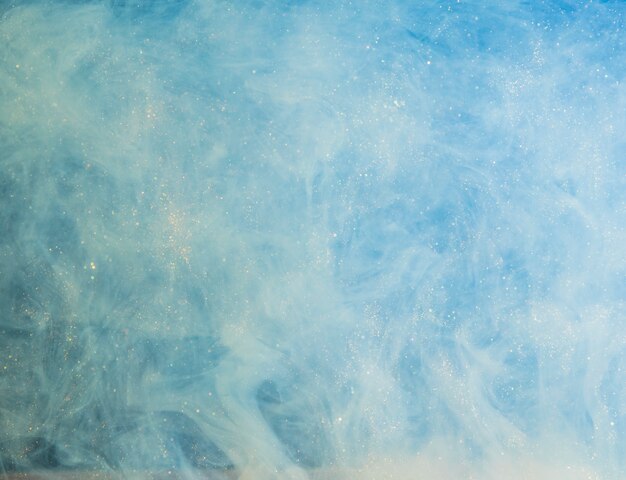 Abstracte zware blauwe mist met witte beetjes