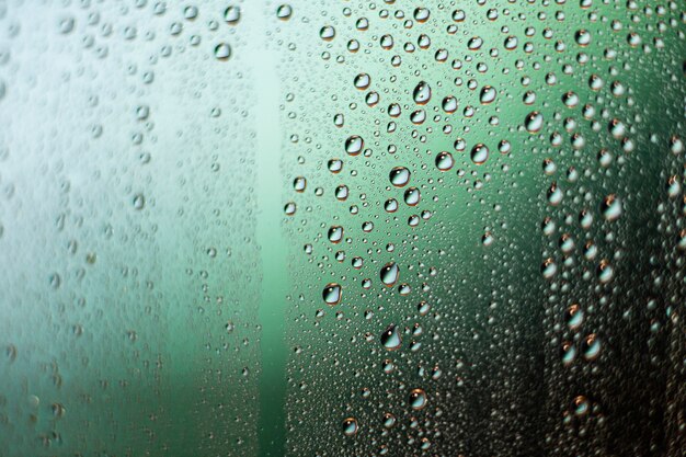 Achtergrond regendruppels close-up