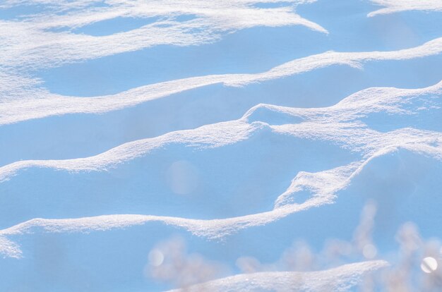 Witte blauwe sneeuw textuur achtergrond | Premium Foto
