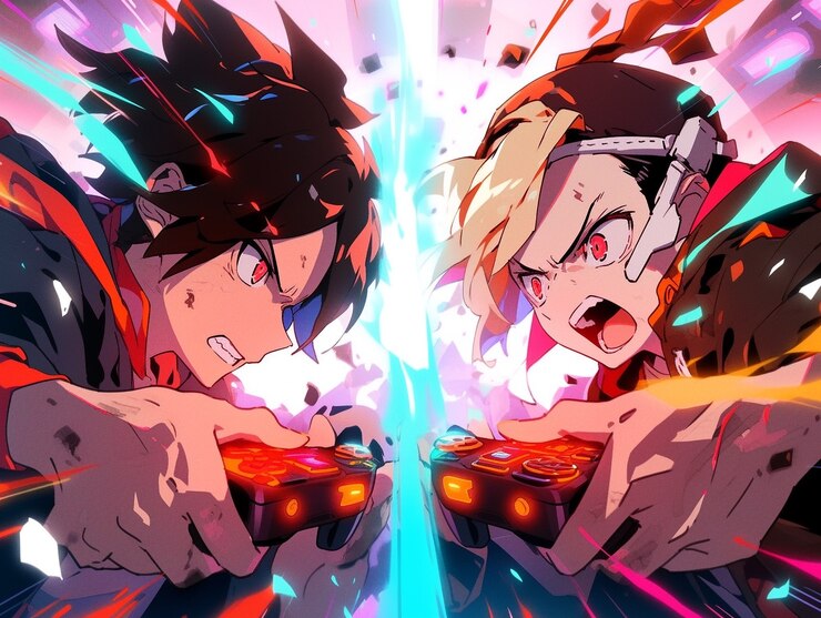 Aesthetische anime personage gaming