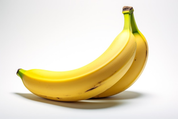 Gratis foto afbeelding van een banaan op een witte achtergrond