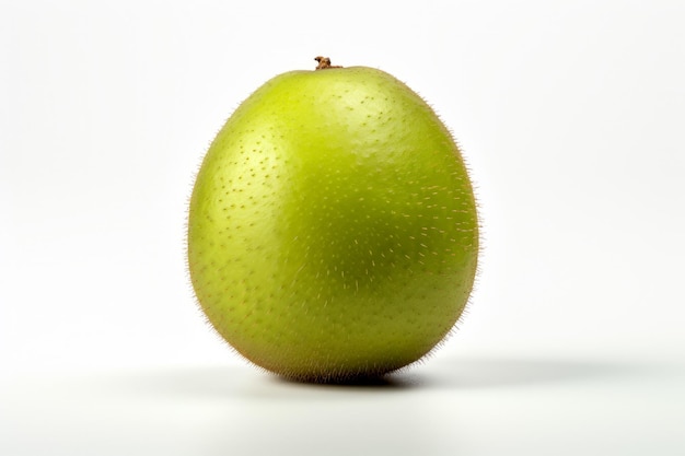 Gratis foto afbeelding van een enkele kiwi op een witte achtergrond