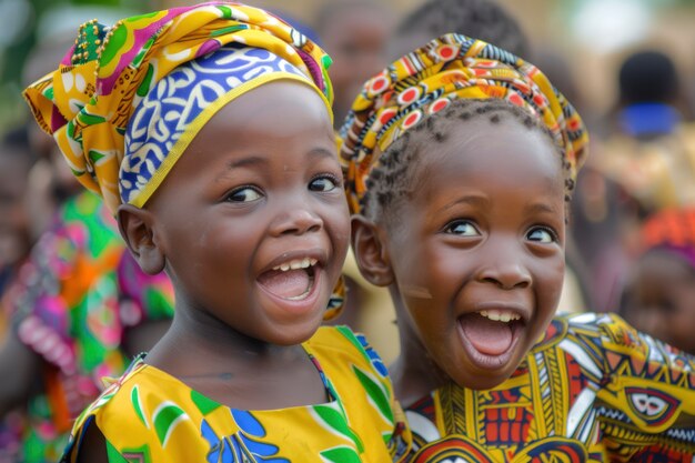 Afrikaanse kinderen genieten van het leven