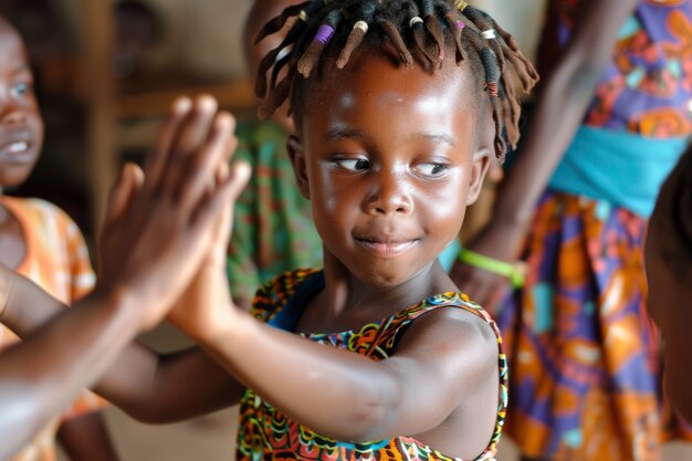 Afrikaanse kinderen genieten van het leven