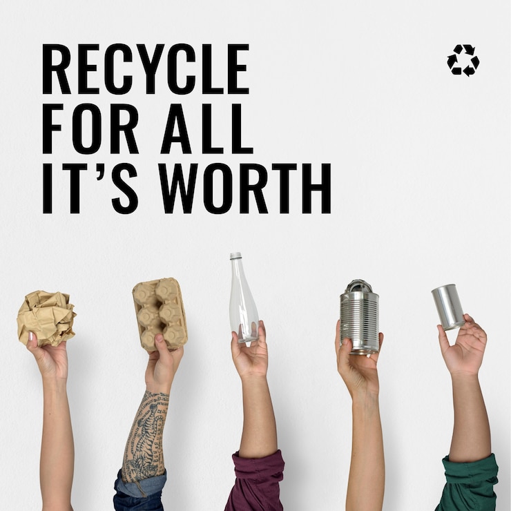 Gratis Foto afvalbeheer en recyclingcampagne