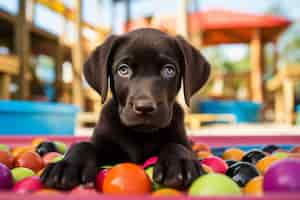 Gratis foto ai gegenereerd labrador retriever hond foto