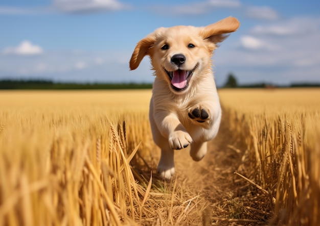 Ai gegenereerd labrador retriever hond foto