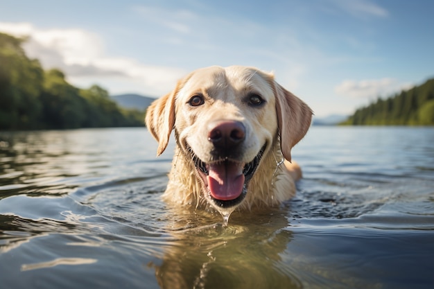 Gratis foto ai gegenereerd van labrador retriever-hond