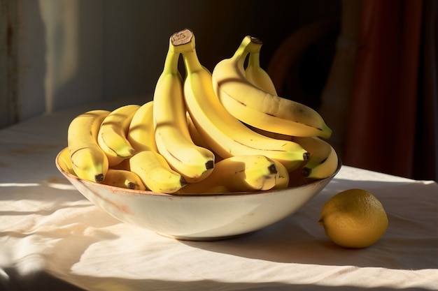 Gratis foto ai gegenereerde afbeelding van banaan