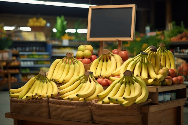 Gratis foto ai gegenereerde afbeelding van banaan