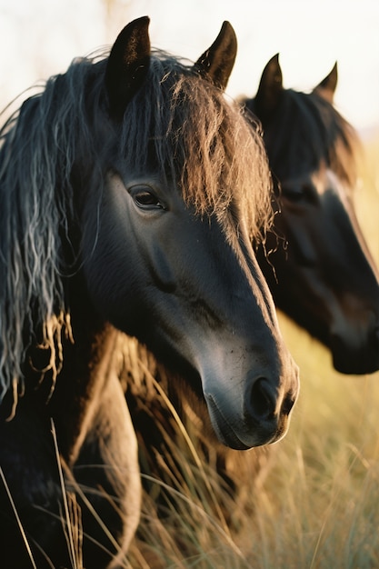 Gratis foto ai gegenereerde paarden foto