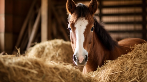 Gratis foto ai gegenereerde paarden foto