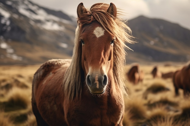 Ai gegenereerde paarden foto