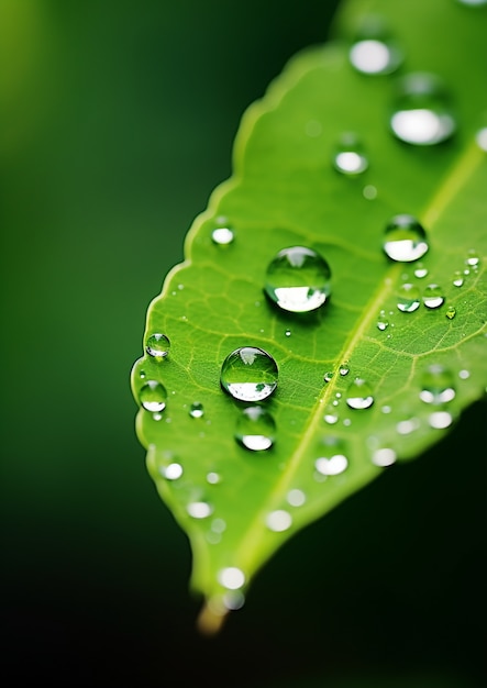 Ai gegenereerde waterdruppels foto