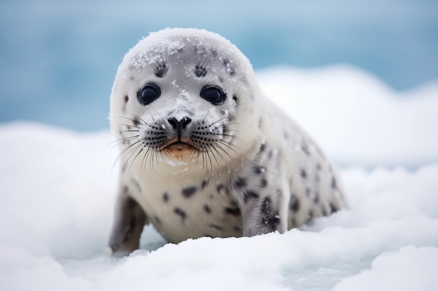 Gratis foto ai genereerde realistische afbeeldingen van zeehonden