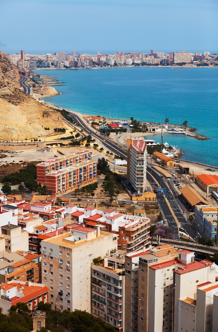 Gratis Foto alicante vanaf het hoogste punt