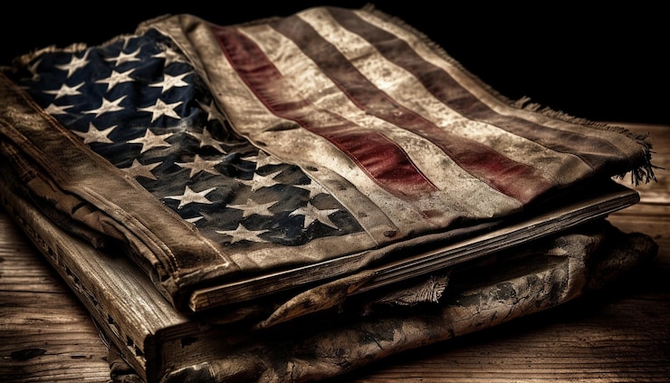Gratis Foto amerikaanse cultuur patriottisme geschiedenis en vrijheid stapel gegenereerd door ai