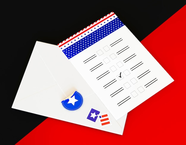 Amerikaanse verkiezingen concept met kopieerruimte