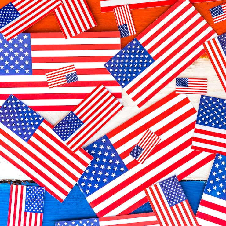 Gratis Foto amerikaanse vlag achtergrond