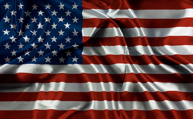 Gratis Foto amerikaanse vlag met vouwen en plooien