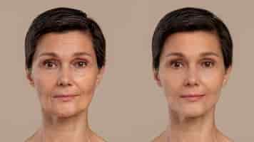 Gratis foto anti-aging schoonheidsbehandeling