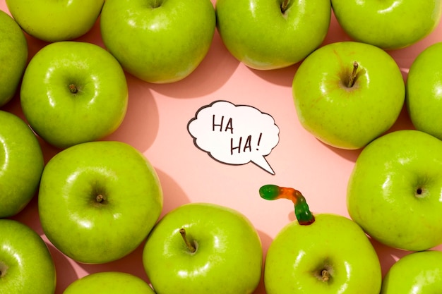 April Fools Day stilleven met appels