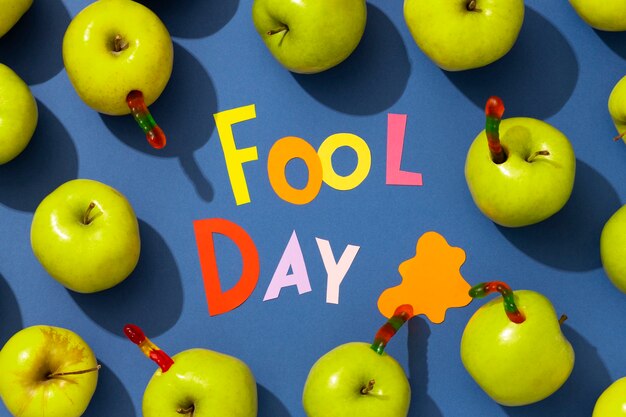 April Fools Day stilleven met appels