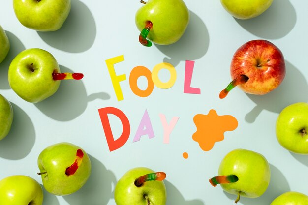 April Fools Day stilleven met appels