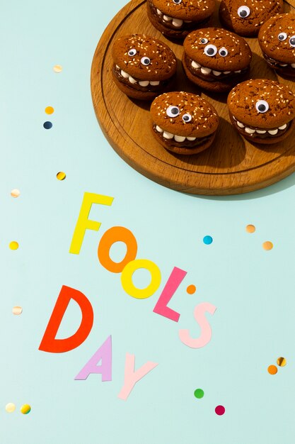 April Fools Day stilleven met koekjes