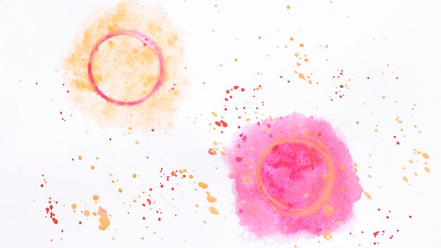 Aquarel cirkels spatten