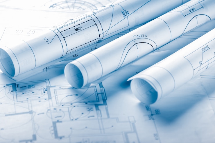 Gratis Foto architectonische blauwdrukken
