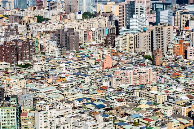 Architectuur de bouwbuitenkant in de stad van Taipeh in Taiwan