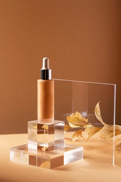 Arrangement met foundationfles