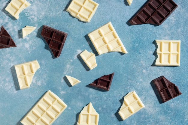 Gratis foto arrangement van heerlijke ongezonde snacks