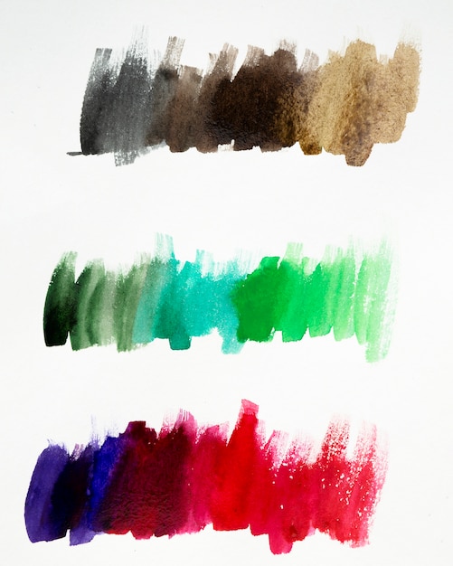 Artistieke kleurrijke aquarel penseelstreken te wijzigen