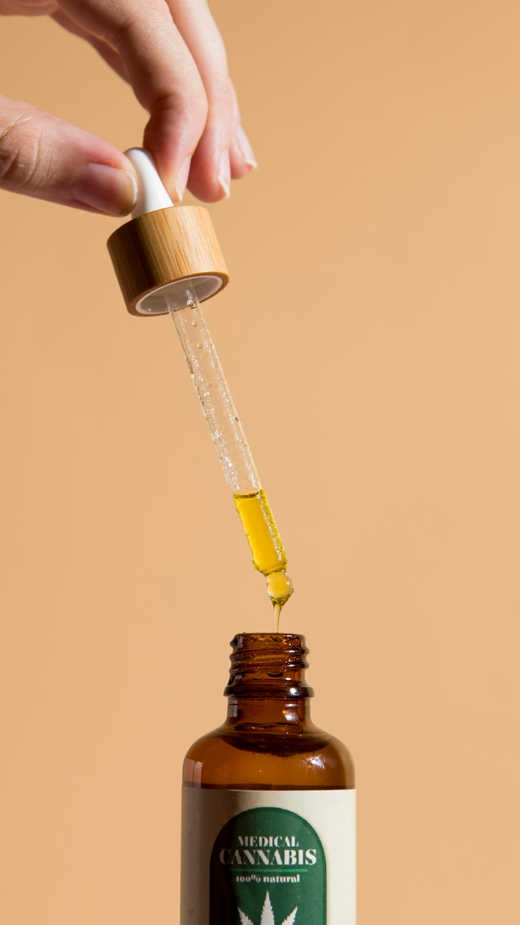 Gratis Foto assortiment biologische cbd-oliedruppelaars