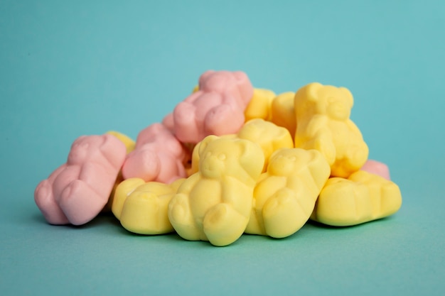 Gratis foto assortiment gummyberen snoep