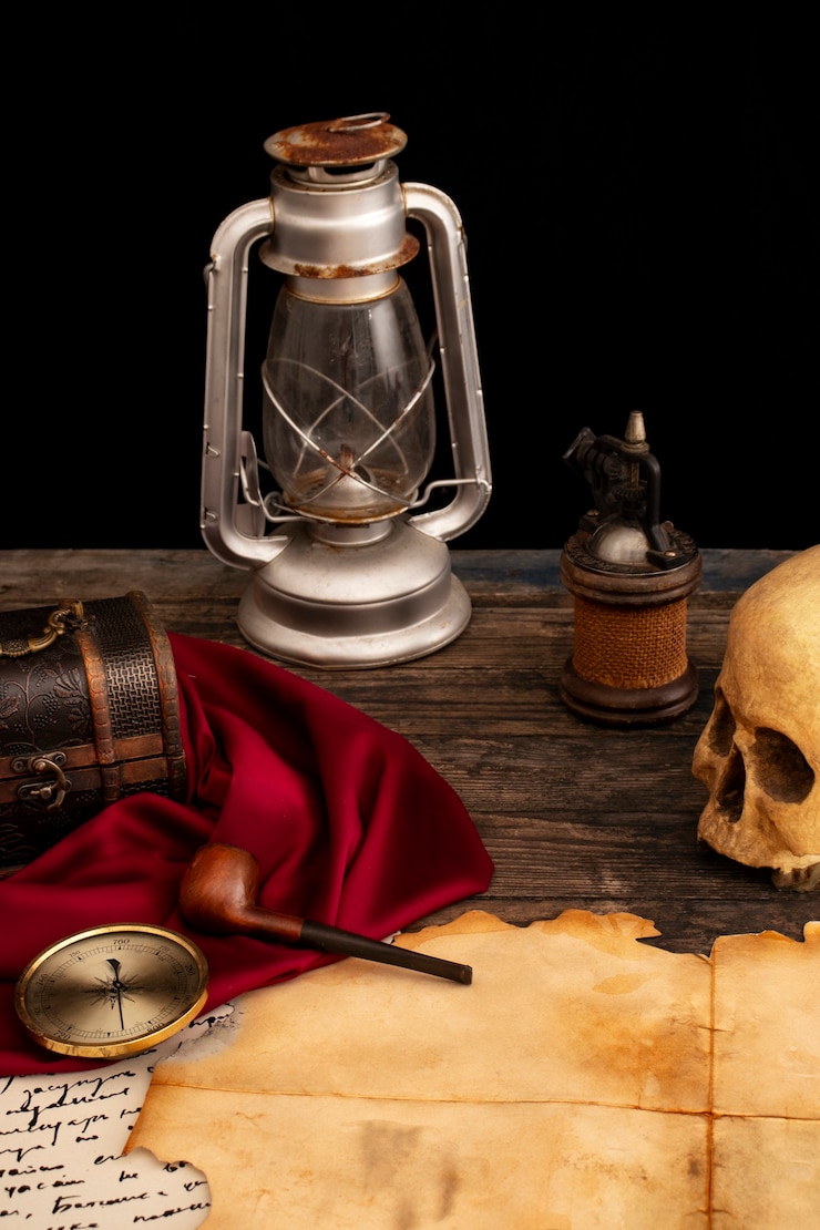 Gratis Foto assortiment piratenartefacten en premies