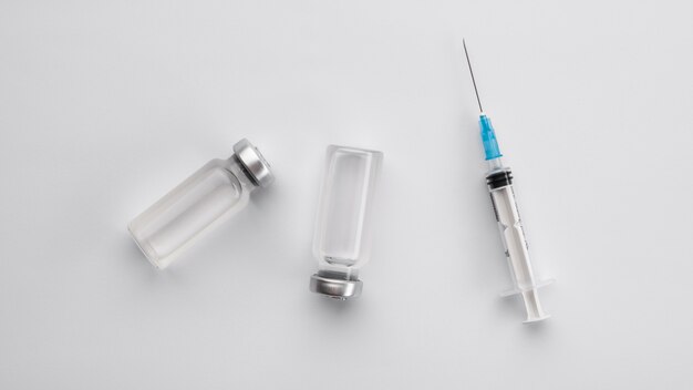 Assortiment vaccinatie-elementen voor covid19